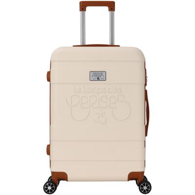 Le Temps des Cerises - Valise moyen séjour 4 doubles roues Capucine crème - 65 cm OS - Publicité Le Temps des Cerises - Valise moyen séjour 4 doubles roues Capucine crème - 65 cm OS - Publicité