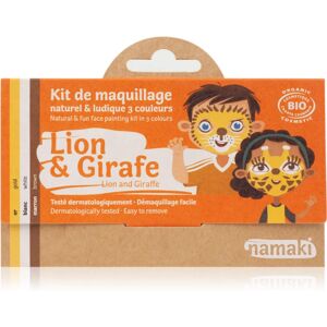 Namaki Color Face Painting Kit Lion & Giraffe ensemble pour enfant 1 pcs