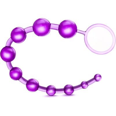 Blush B Yours Basic Beads - Boules anales, 32cm, Violet - Publicité Blush B Yours Basic Beads - Boules anales, 32cm, Violet - Publicité