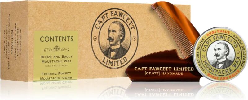 Captain Fawcett Gift Box Beard Booze and Baccy coffret cadeau (pour la barbe) pour homme