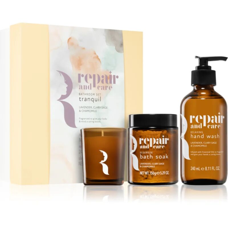 The Somerset Toiletry Co. Repair and Care Tranquil Bathroom Set coffret cadeau Lavender, Clary Sage & Chamomile