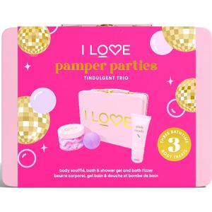 I love... Pamper Parties Tindulgent Trio - Coffret cadeau pour femmes - Publicité I love... Pamper Parties Tindulgent Trio - Coffret cadeau pour femmes - Publicité