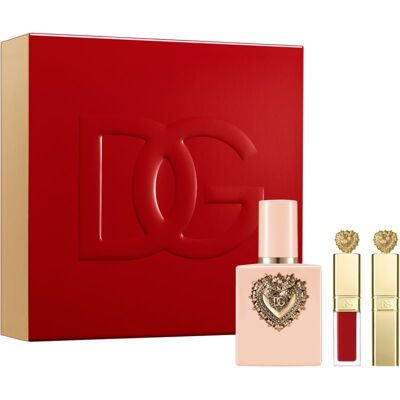 Dolce&Gabbana My Devotion Beauty Gift Set with Makeup Coffret cadeau pour femme - Publicité Dolce&Gabbana My Devotion Beauty Gift Set with Makeup Coffret cadeau pour femme - Publicité