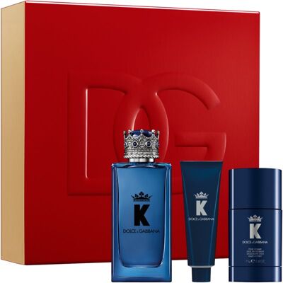 Dolce&Gabbana K by Dolce&Gabbana EDP Trio Gift Set Coffret cadeau pour homme - Publicité Dolce&Gabbana K by Dolce&Gabbana EDP Trio Gift Set Coffret cadeau pour homme - Publicité