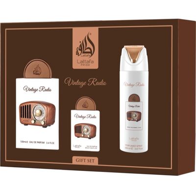 Lattafa Pride Vintage Radio Coffret cadeau mixte 1 pcs - Publicité Lattafa Pride Vintage Radio Coffret cadeau mixte 1 pcs - Publicité