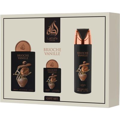 Lattafa Brioche Vanille Coffret cadeau mixte 1 pcs - Publicité Lattafa Brioche Vanille Coffret cadeau mixte 1 pcs - Publicité