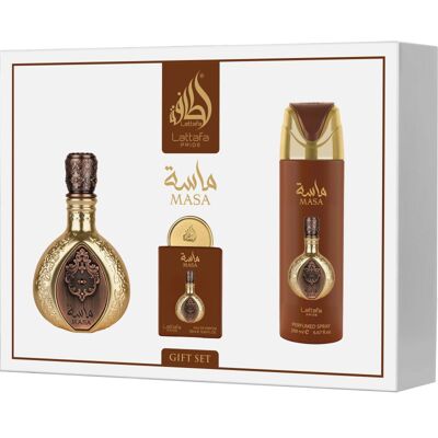 Lattafa Pride Masa coffret cadeau mixte 1 pcs - Publicité Lattafa Pride Masa coffret cadeau mixte 1 pcs - Publicité