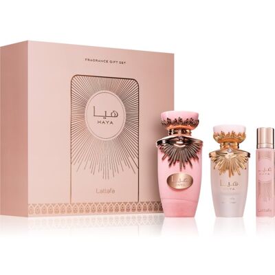 Lattafa Haya Coffret cadeau pour femme 1 pcs - Publicité Lattafa Haya Coffret cadeau pour femme 1 pcs - Publicité