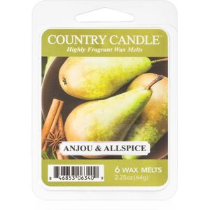 Country Candle Anjou & Allspice tartelette en cire 64 g