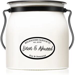 Milkhouse Candle Co. Creamery Linen & Ashwood bougie parfumée Butter Jar 454 g