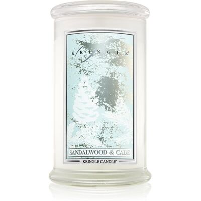 Kringle Candle Sandalwood & Cade - Parfum boisé, 624g - Publicité Kringle Candle Sandalwood & Cade - Parfum boisé, 624g - Publicité