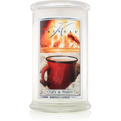 Kringle Candle Cozy & Warm - Bougie parfumée - 624 g - Publicité Kringle Candle Cozy & Warm - Bougie parfumée - 624 g - Publicité