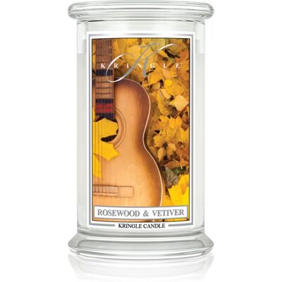 Kringle Candle Rosewood & Vetiver bougie parfumée 623 g - Publicité Kringle Candle Rosewood & Vetiver bougie parfumée 623 g - Publicité