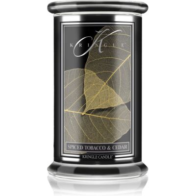 Kringle Candle Spiced Tobacco & Cedar bougie parfumée 623 g - Publicité Kringle Candle Spiced Tobacco & Cedar bougie parfumée 623 g - Publicité