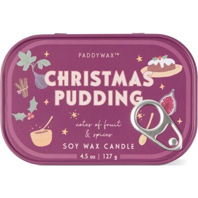 Paddywax Bistro Tin Christmas Pudding bougie parfumée en métal 127 g - Publicité Paddywax Bistro Tin Christmas Pudding bougie parfumée en métal 127 g - Publicité