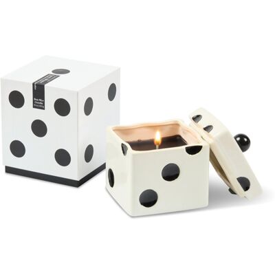 Paddywax Lucky Dice Lava Stone bougie parfumée en céramique 283 g - Publicité Paddywax Lucky Dice Lava Stone bougie parfumée en céramique 283 g - Publicité