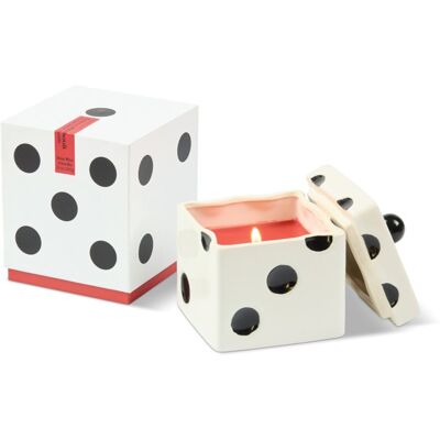 Paddywax Lucky Dice Tobacco Patchouli bougie parfumée en céramique 283 g - Publicité Paddywax Lucky Dice Tobacco Patchouli bougie parfumée en céramique 283 g - Publicité
