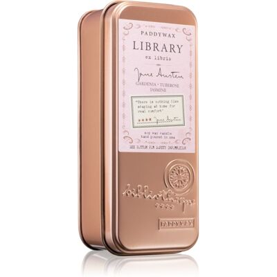 Bougie de voyage Paddywax Jane Austen - Floral, 70g - Publicité Bougie de voyage Paddywax Jane Austen - Floral, 70g - Publicité