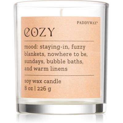 Paddywax Mood Cozy Cashmere & French Orris bougie parfumée 226 g - Publicité Paddywax Mood Cozy Cashmere & French Orris bougie parfumée 226 g - Publicité