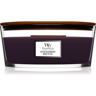 Woodwick Spiced Blackberry bougie parfumée avec mèche en bois (hearthwick) 453.6 g - Publicité Woodwick Spiced Blackberry bougie parfumée avec mèche en bois (hearthwick) 453.6 g - Publicité