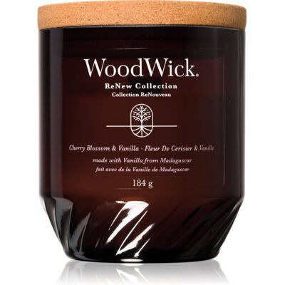 Woodwick Cherry Blossom & Vanilla bougie parfumée avec mèche en bois 184 g - Publicité Woodwick Cherry Blossom & Vanilla bougie parfumée avec mèche en bois 184 g - Publicité