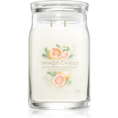 Yankee Candle White Spruce & Grapefruit bougie parfumée 567 g - Publicité Yankee Candle White Spruce & Grapefruit bougie parfumée 567 g - Publicité