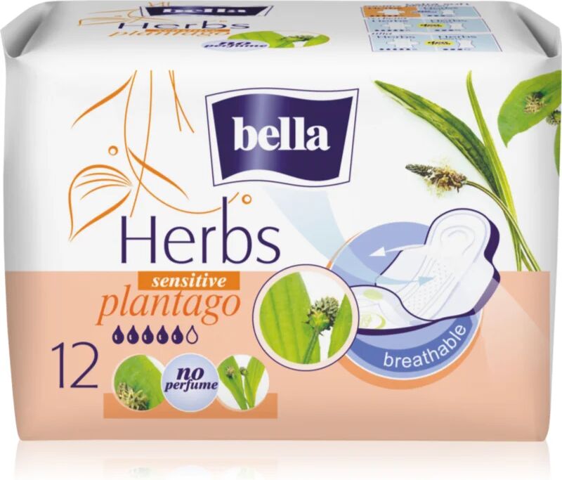 BELLA Herbs Plantago serviettes hygiéniques sans parfum 12 pcs