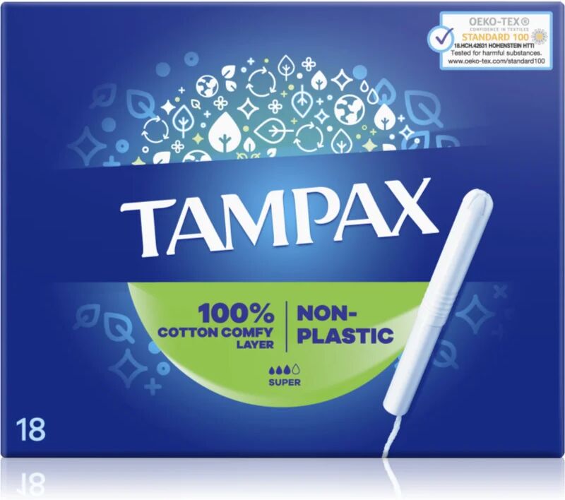 Tampax Super tampons avec applicateur 18 pcs