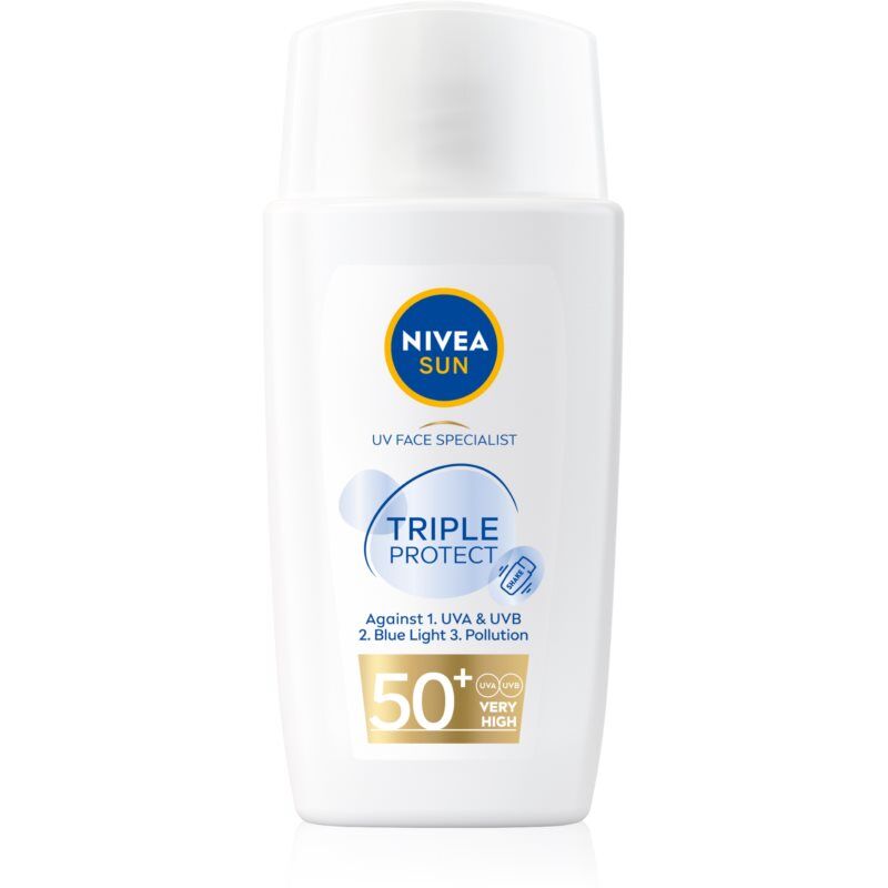 Nivea Sun Triple Protect crème légère hydratante solaire SPF 50+ 40 ml