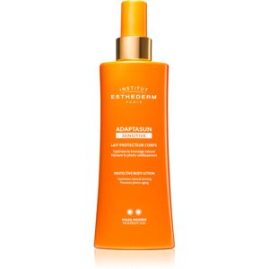 Institut Esthederm Adaptasun Sensitive Protective Body Lotion lait protecteur solaire moyenne protection solaire 200 ml