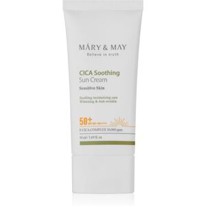 MARY & MAY Cica Soothing crème protectrice apaisante SPF 50+ 50 ml