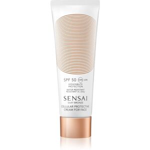 Sensai Silky Bronze Cellular Protective Cream for Face SPF 50 crème solaire anti-rides SPF 50 50 ml