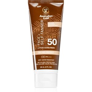 Australian Gold Face + Self Tanner crème auto-bronzante visage SPF