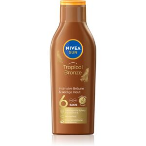 NIVEA SUN Tropical Bronze lait solaire SPF 6 200 ml - Publicité NIVEA SUN Tropical Bronze lait solaire SPF 6 200 ml - Publicité