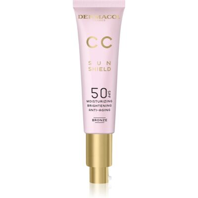 Dermacol CC Sun Shield CC crème rajeunissante SPF 50 teinte Bronze 30 ml - Publicité Dermacol CC Sun Shield CC crème rajeunissante SPF 50 teinte Bronze 30 ml - Publicité