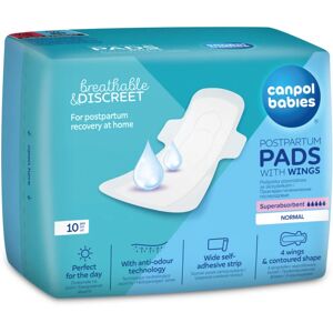 Canpol babies Postpartum Pads With Wings serviettes hygiéniques de maternité jour 10 pcs