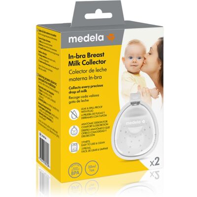 Medela In-bra Breast Milk Collector coquilles d’allaitement pour soutien-gorge 2 pcs - Publicité Medela In-bra Breast Milk Collector coquilles d’allaitement pour soutien-gorge 2 pcs - Publicité