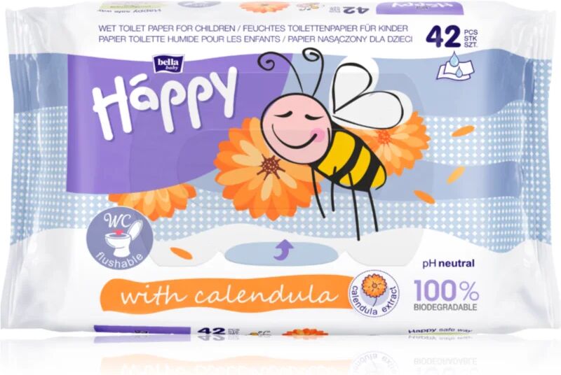 BELLA Baby Happy Calendula papier toilette humide au souci officinal pour enfant 42 pcs