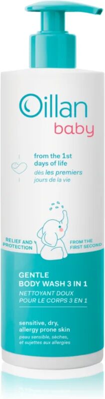 Oillan Baby Gentle Body Wash gel nettoyant et shampoing pour bébé 3 en 1 400 ml