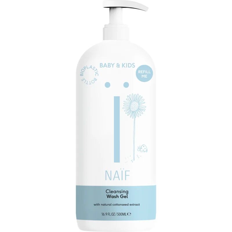 Naif Baby & Kids Cleansing Wash Gel gel lavant et purifiant enfants et bébés Refill Me 500 ml