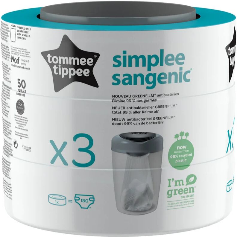 Tommee Tippee Simplee recharge pour poubelle 3 pcs