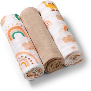 BabyOno Take Care Muslin Diapers couches en tissu Beige 3 pcs