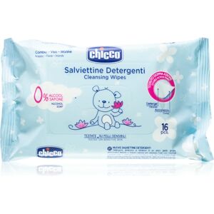 Chicco Cleansing Wipes Blue lingettes douces pour bébé 16 pcs