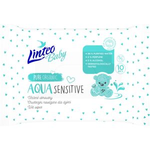 Linteo Baby Aqua Sensitive lingettes douces pour bébé 10 pcs