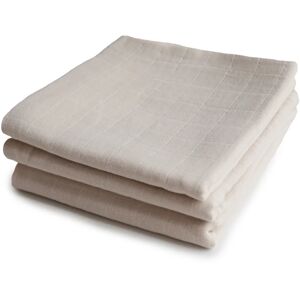 Mushie Muslin Diapers couches en tissu Beige 3 pcs