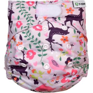 T-TOMI Pant Diaper AIO Changing Set Velcro couche-culotte lavable avec insert à velcro Forest 4 -15 kg 3 pcs