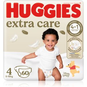 Huggies Extra Care Size 4 couches jetables 8-16 kg 60 pcs - Publicité Huggies Extra Care Size 4 couches jetables 8-16 kg 60 pcs - Publicité