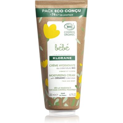 Klorane Bébé Calendula crème hydratante pour la peau de l'enfant s BIO měsíčkem lékařským 200 ml - Publicité Klorane Bébé Calendula crème hydratante pour la peau de l'enfant s BIO měsíčkem lékařským 200 ml - Publicité