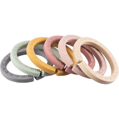 Zopa Liens en Silicone - Multicolore - 6 pcs - Ensemble - Publicité Zopa Liens en Silicone - Multicolore - 6 pcs - Ensemble - Publicité