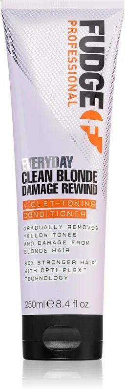 Fudge Everyday Clean Blonde Damage Rewind Conditioner après-shampoing usage quotidien pour cheveux blonds et méchés 250 ml